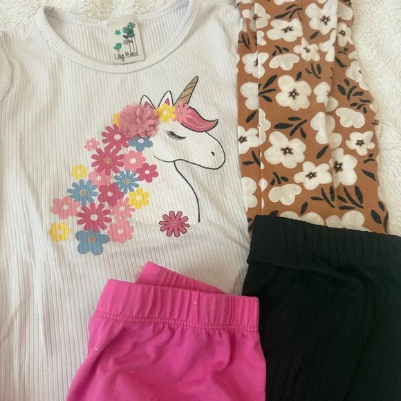 Btween Girls Clothing Bundle Set Top Shorts Size 6 - Picture 3 of 4